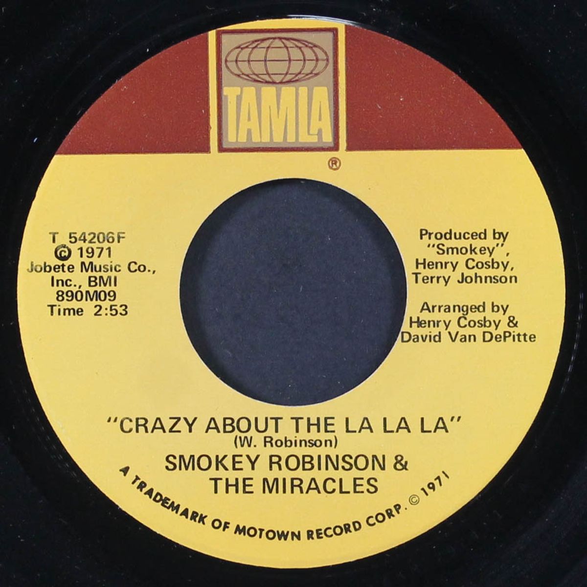 crazy about the la la la / oh baby baby i love you by SMOKEY ROBINSON & MIRACLES