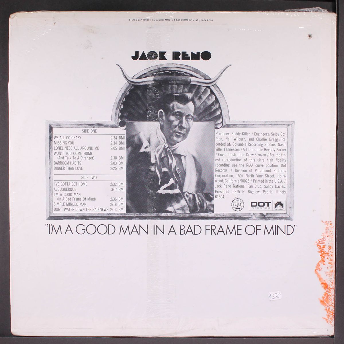 i'm a good man in a bad frame of mind by JACK RENO
