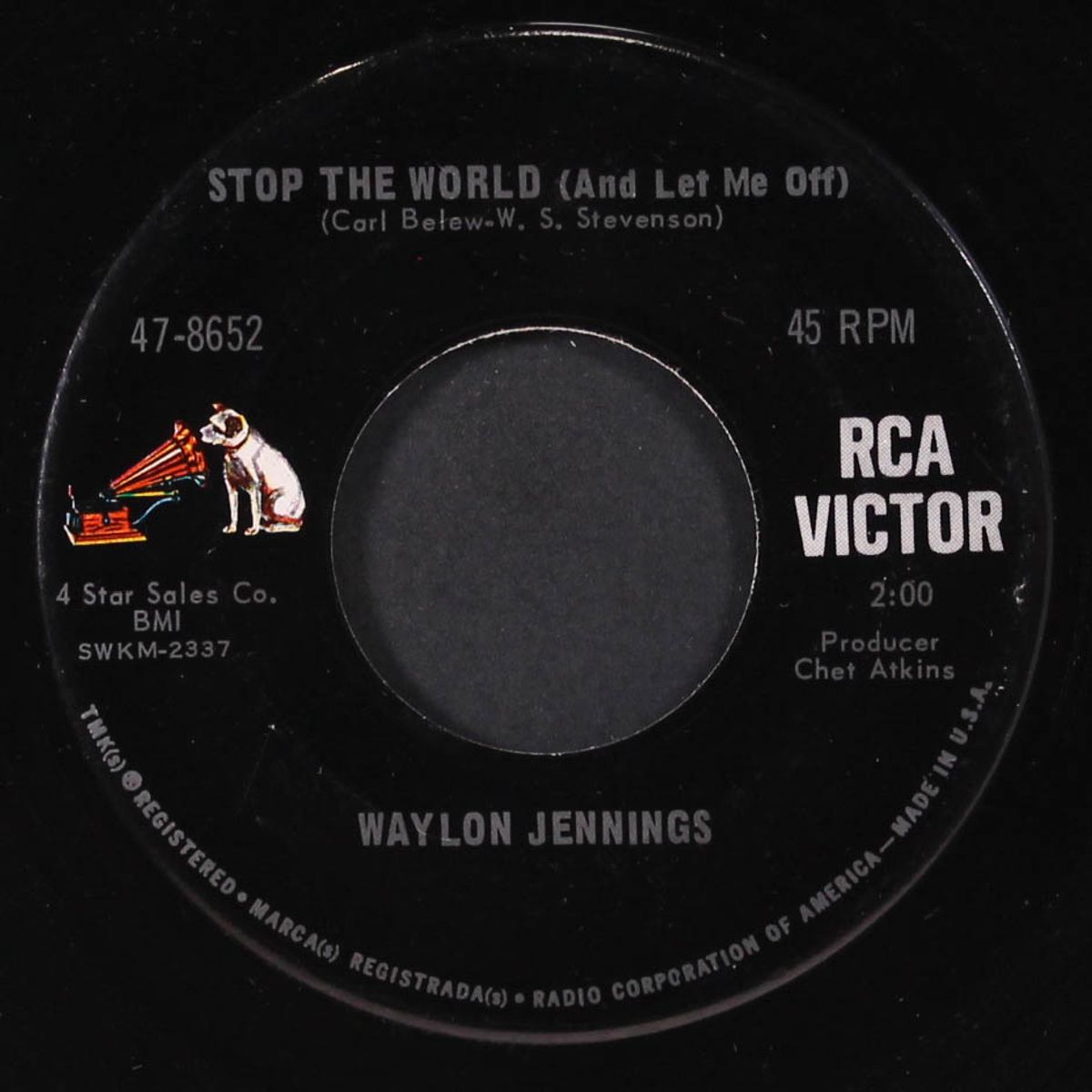 stop the world / the dark side of fame by WAYLON JENNINGS