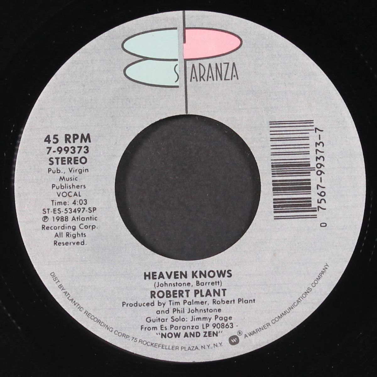 heaven knows / walking towards paradise by ROBERT PLANT