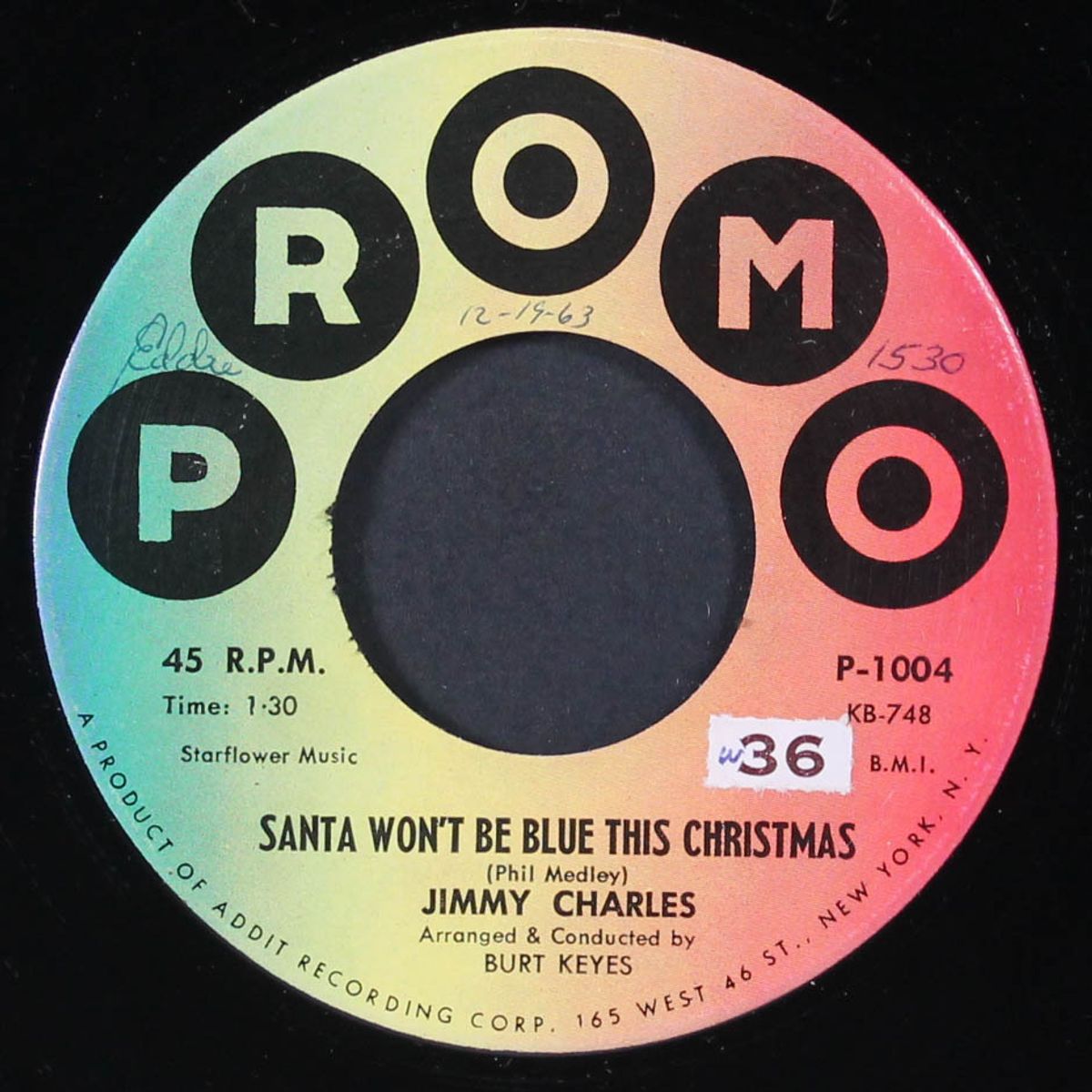 santa won't be blue this christmas by JIMMY CHARLES
