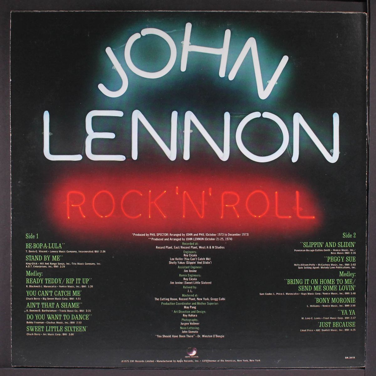 rock 'n' roll by JOHN LENNON