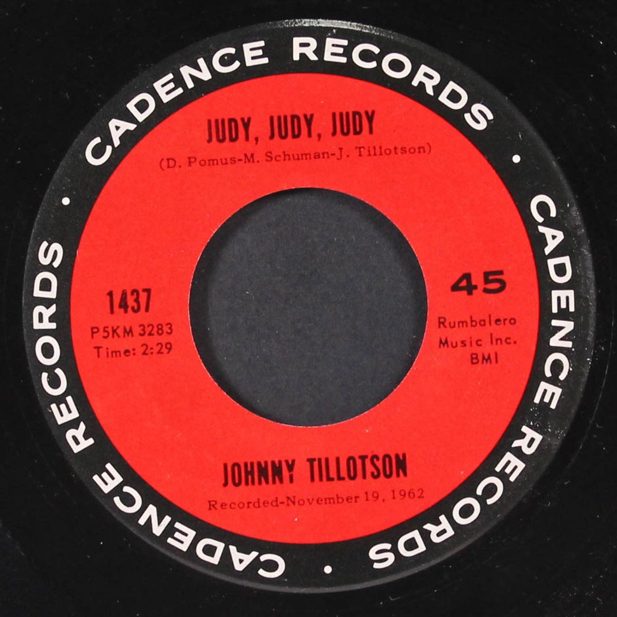 you can never stop me loving you / judy, judy, judy by JOHNNY TILLOTSON