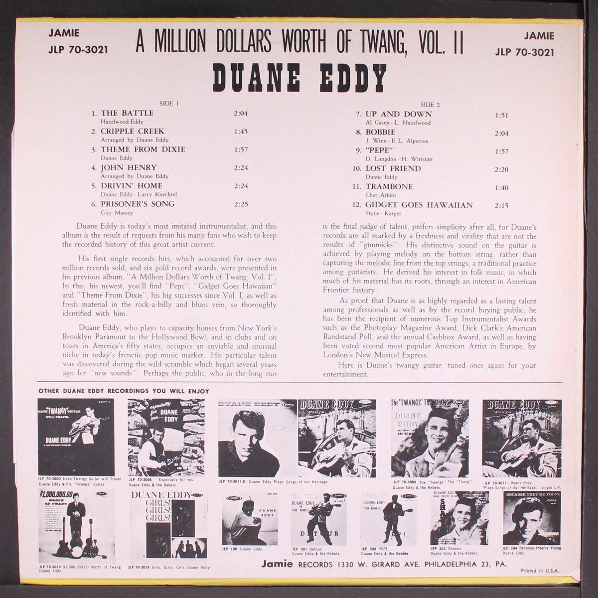 a million dollars worth of twang, vol. 2 by DUANE EDDY