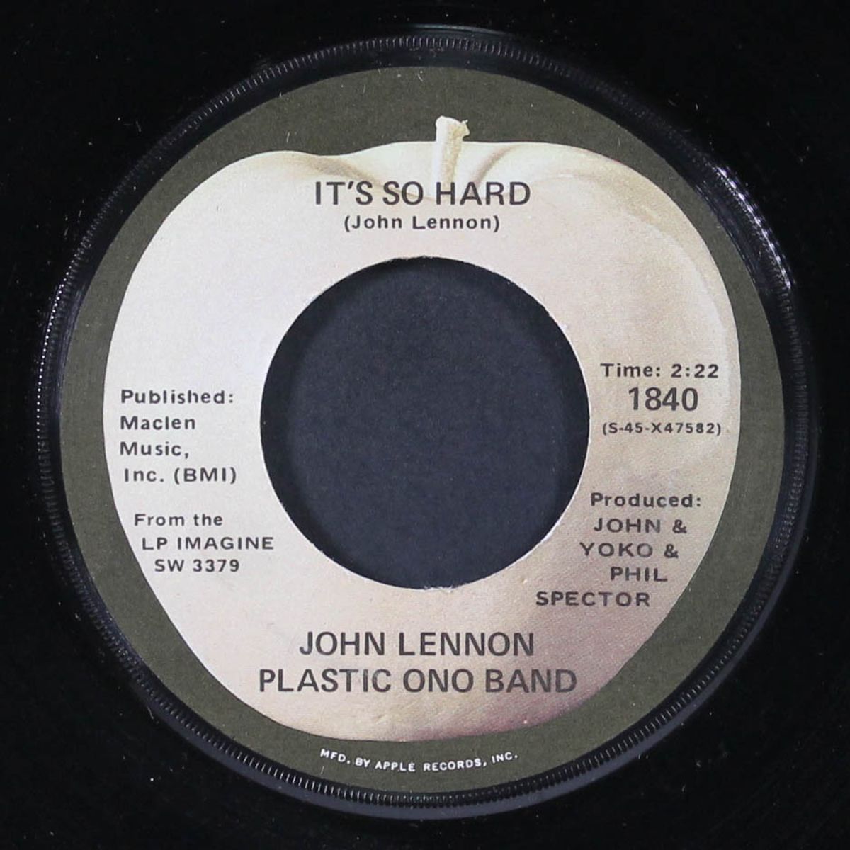 imagine / it's so hard by JOHN LENNON