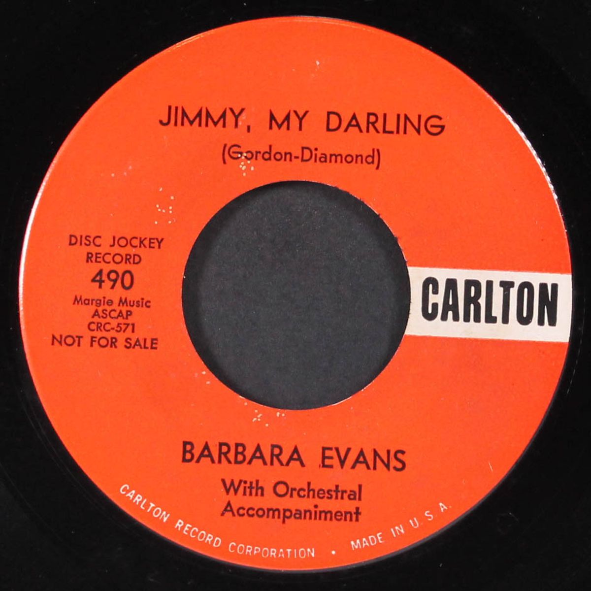 jimmy, my darling / i could cry by BARBARA EVANS