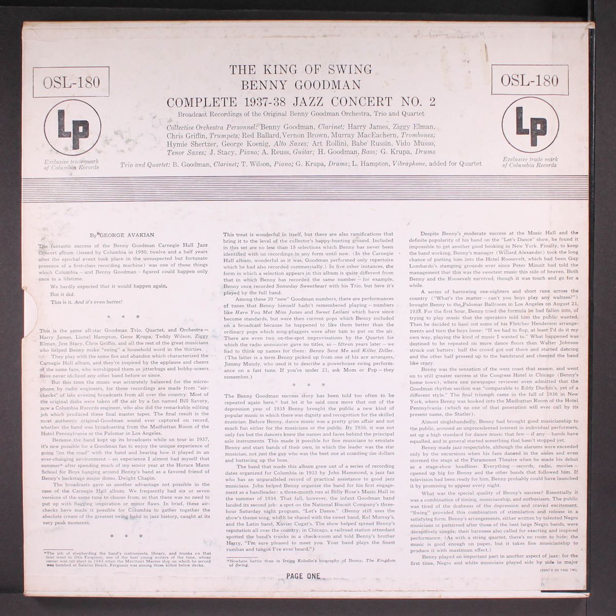 the king of swing by BENNY GOODMAN