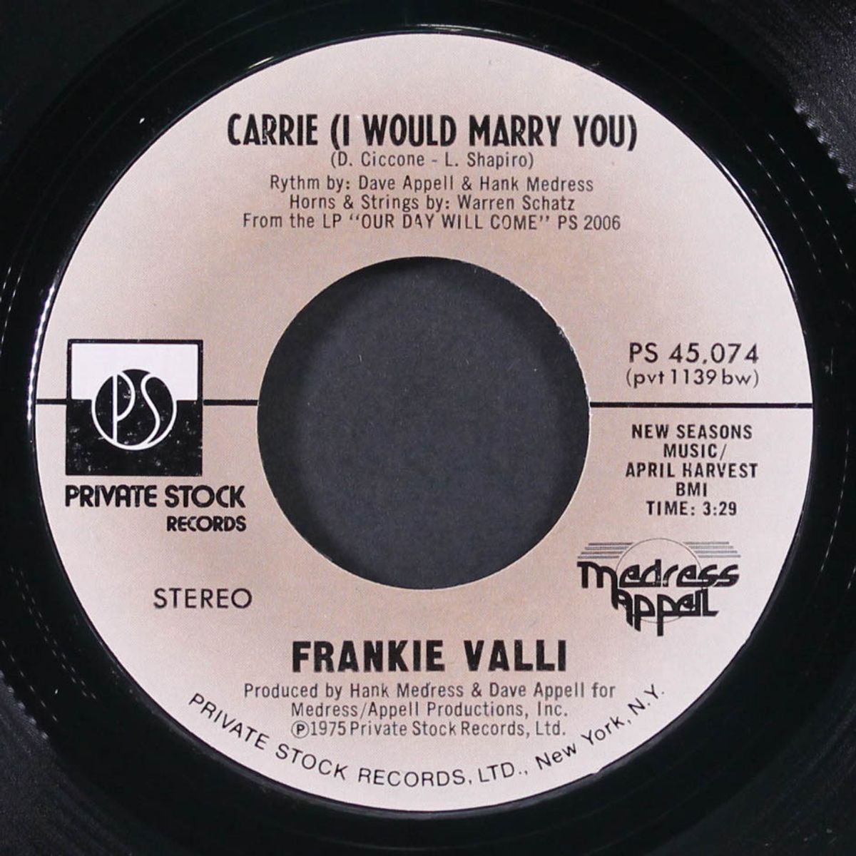 fallen angel / carrie by FRANKIE VALLI