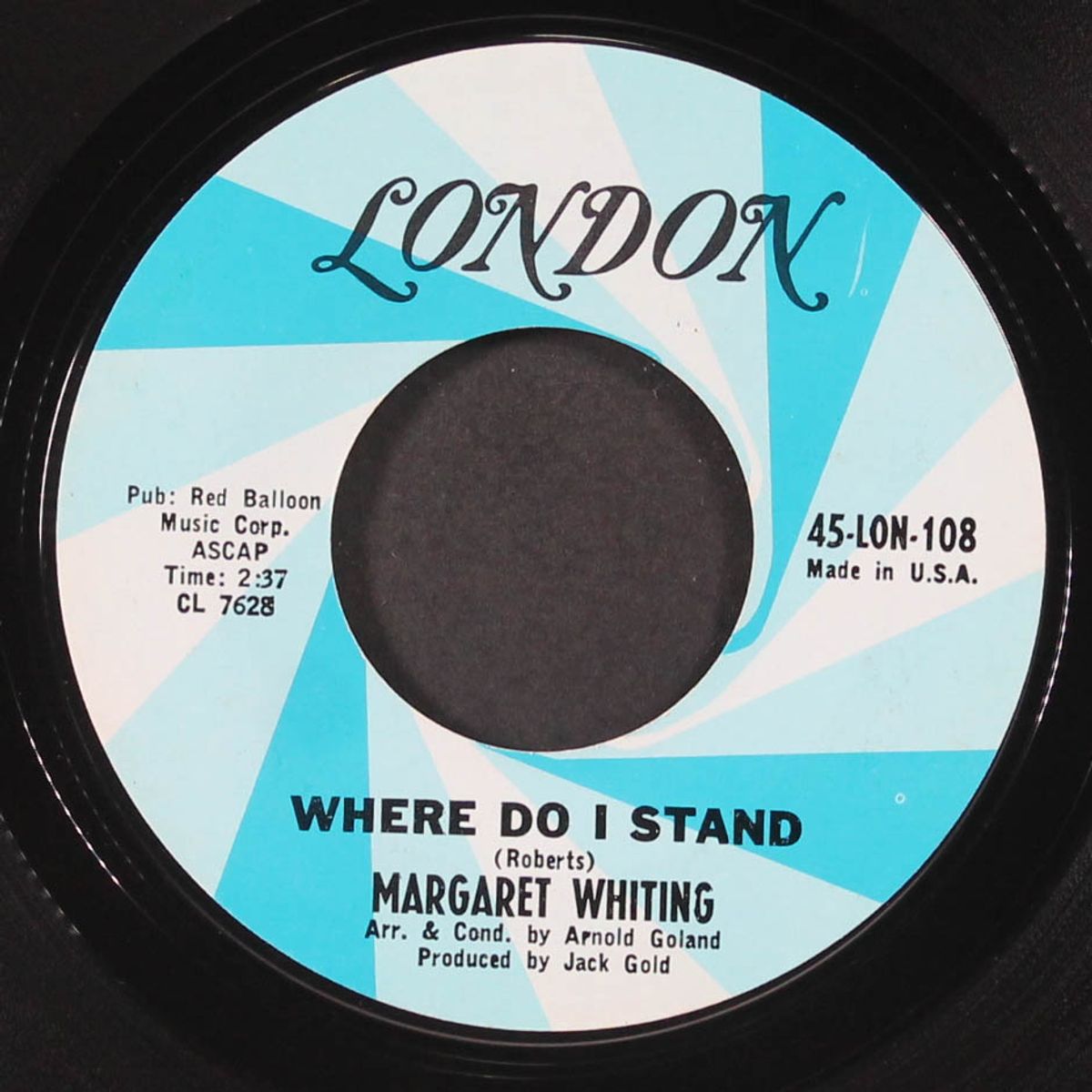 only love can break a heart / where do i stand by MARGARET WHITING