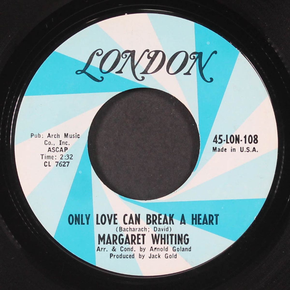 only love can break a heart / where do i stand by MARGARET WHITING