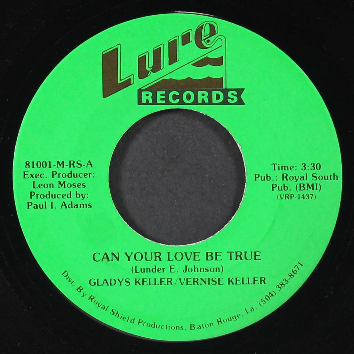 can your love be true / all i need is you (boy) by GLADYS & VERNISE KELLER