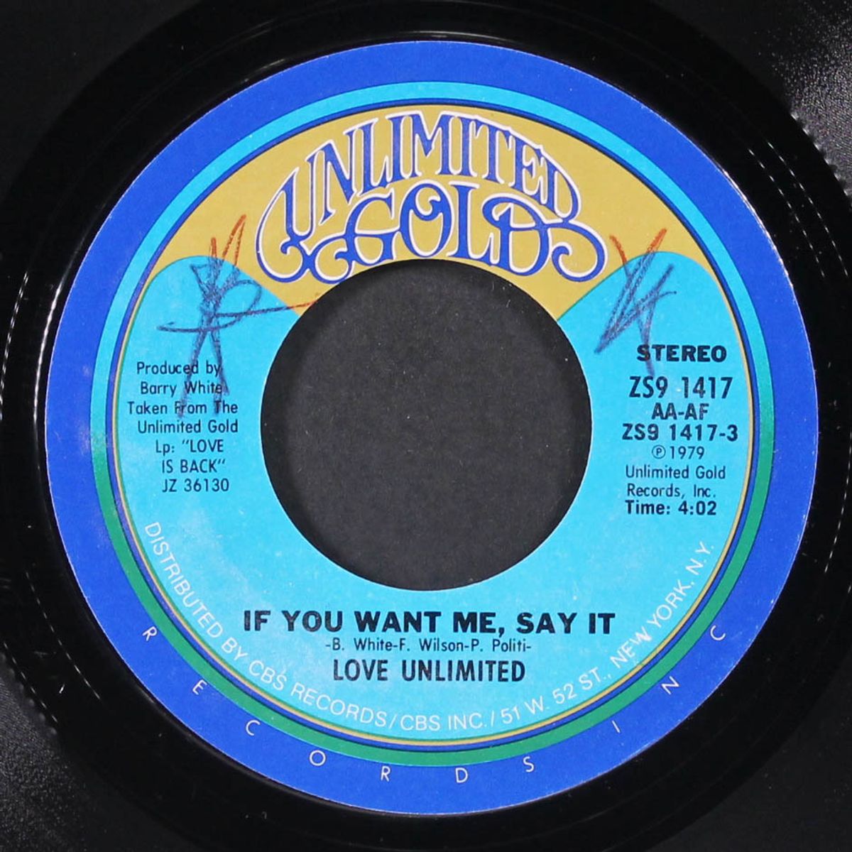 if you want me, say it / when i'm in your arms, everything's ok by LOVE UNLIMITED