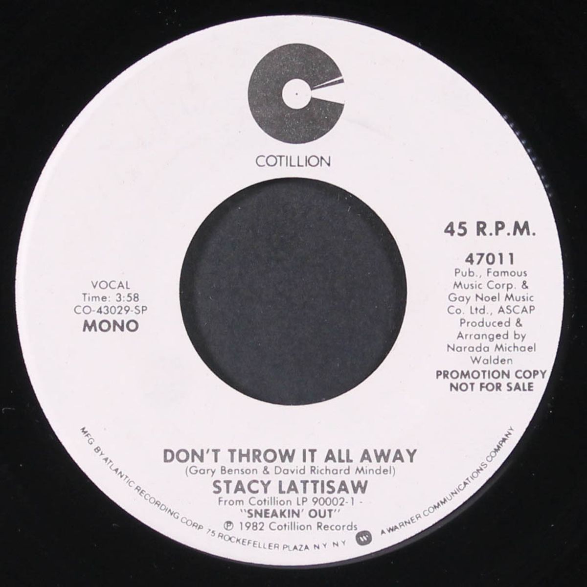 don't throw it all away / mono by STACY LATTISAW