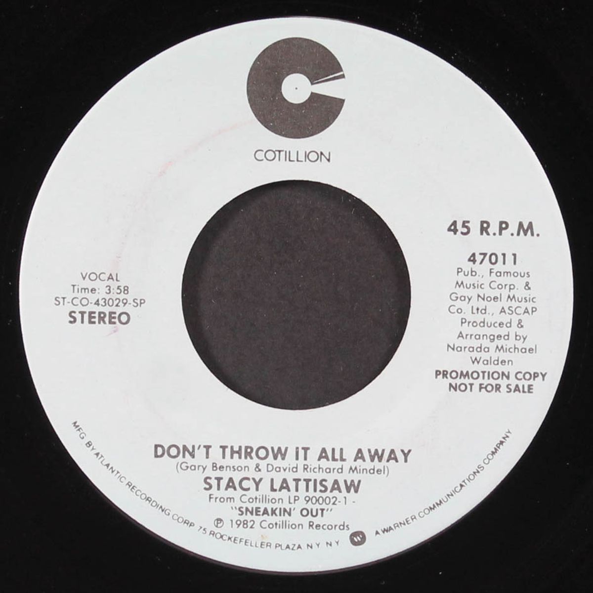 don't throw it all away / mono by STACY LATTISAW