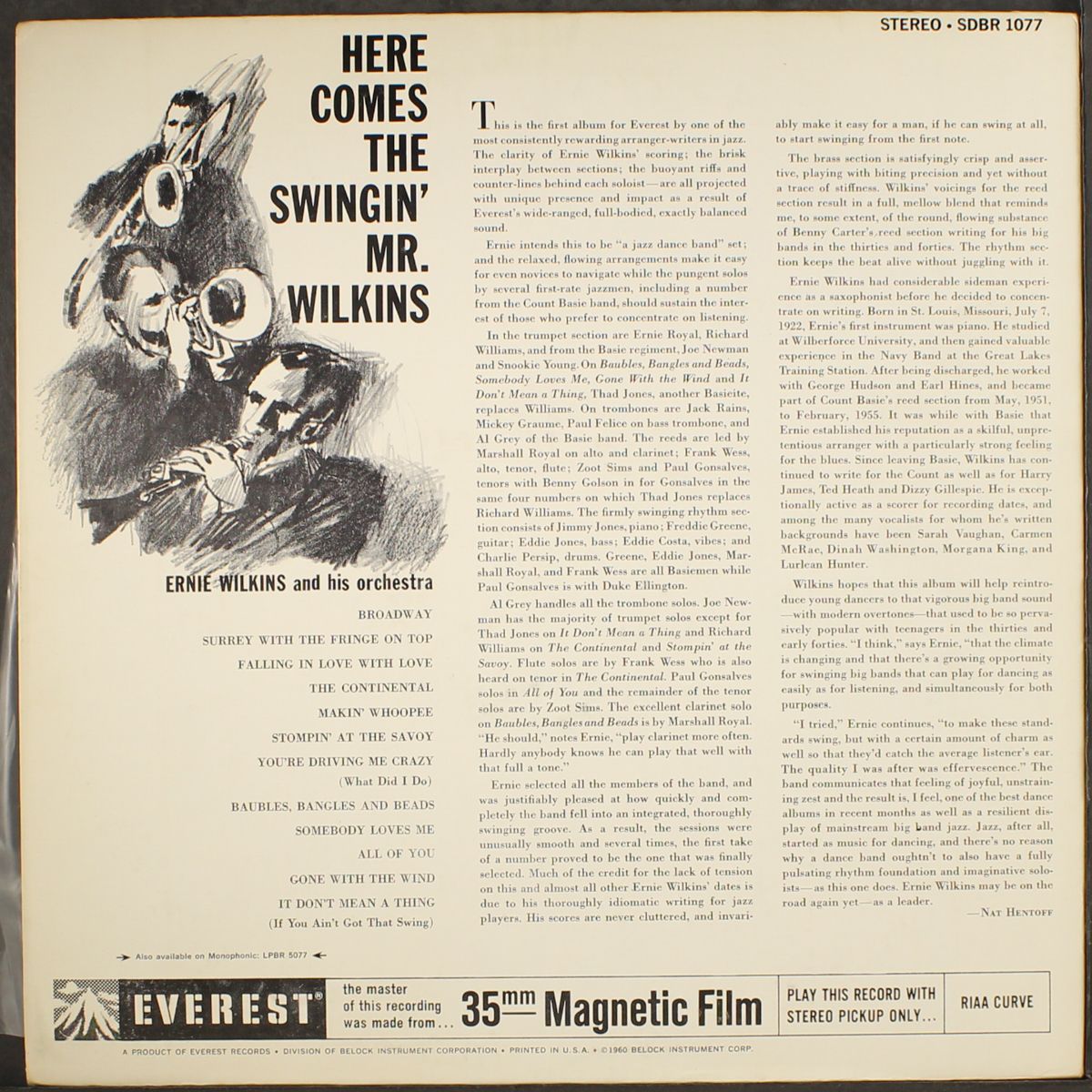 here comes the swingin' mr. wilkins by ERNIE WILKINS