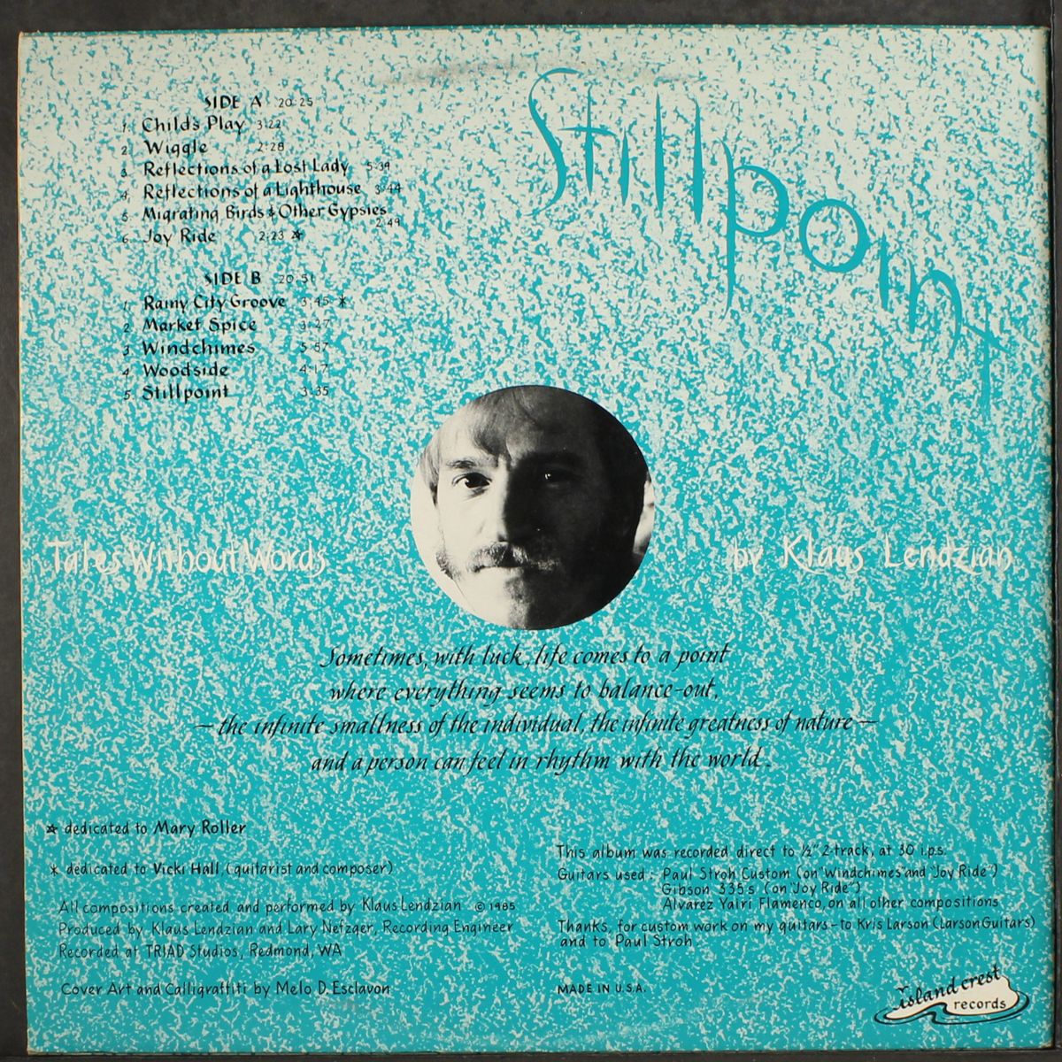 stillpoint, tales without words by KLAUS LENDZIAN
