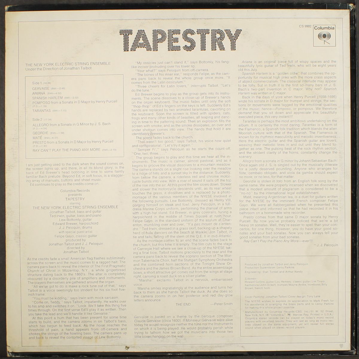 tapestry by NEW YORK ELECTRIC STRING ENSEMBLE