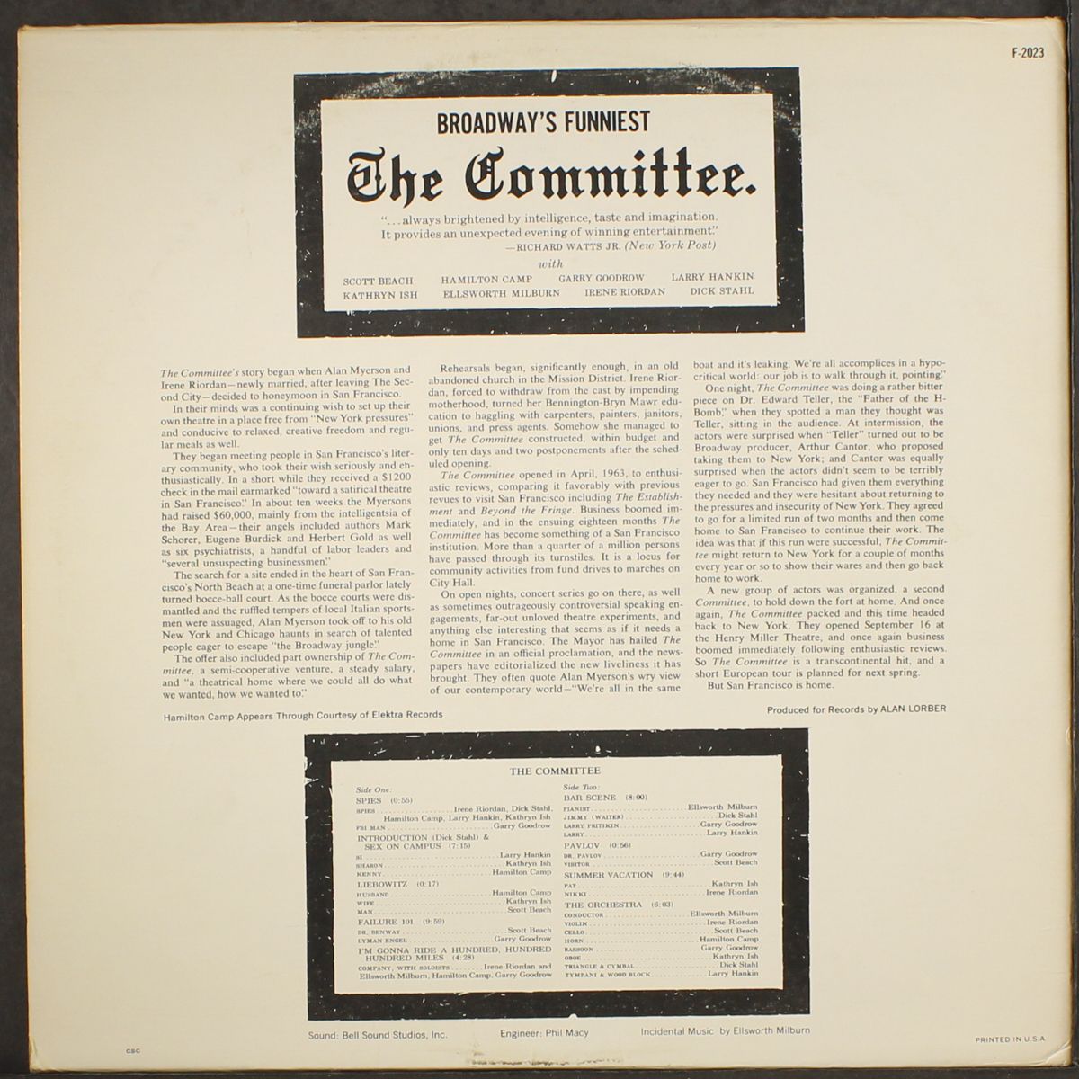 the committee by ORIGINAL CAST