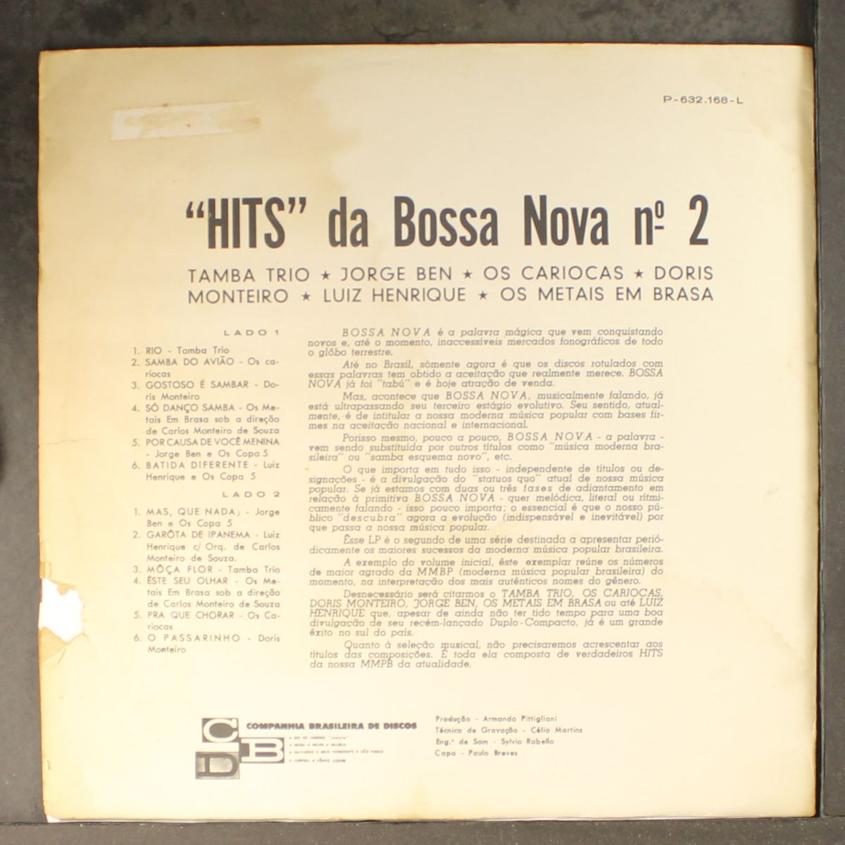 hits da bossa nova no. 2 by TAMBA TRIO, JORGE BEN, OS CARIOCAS AND M