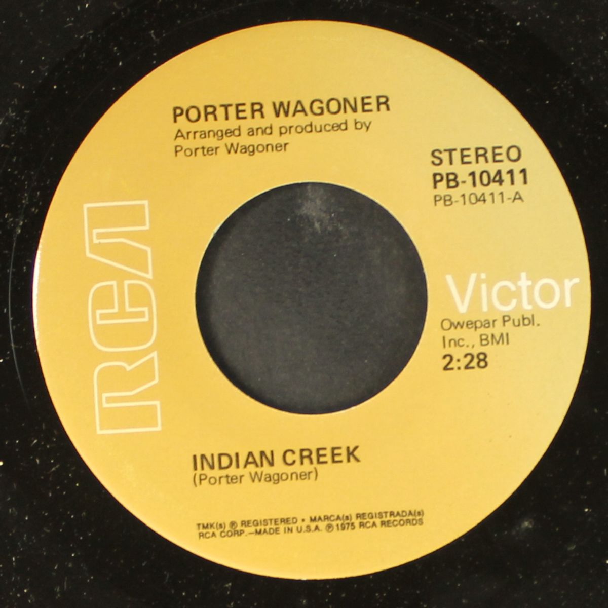 indian creek / thank you for the happiness by PORTER WAGONER