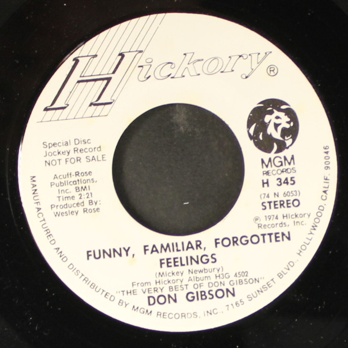 i wish her well / funny, familiar, forgotten feelings by DON GIBSON