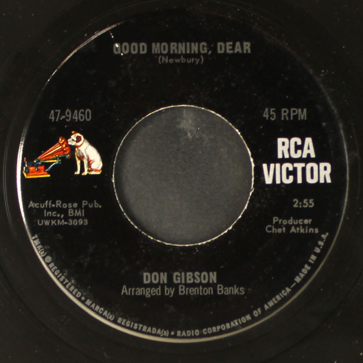 ashes of love / good morning, dear by DON GIBSON