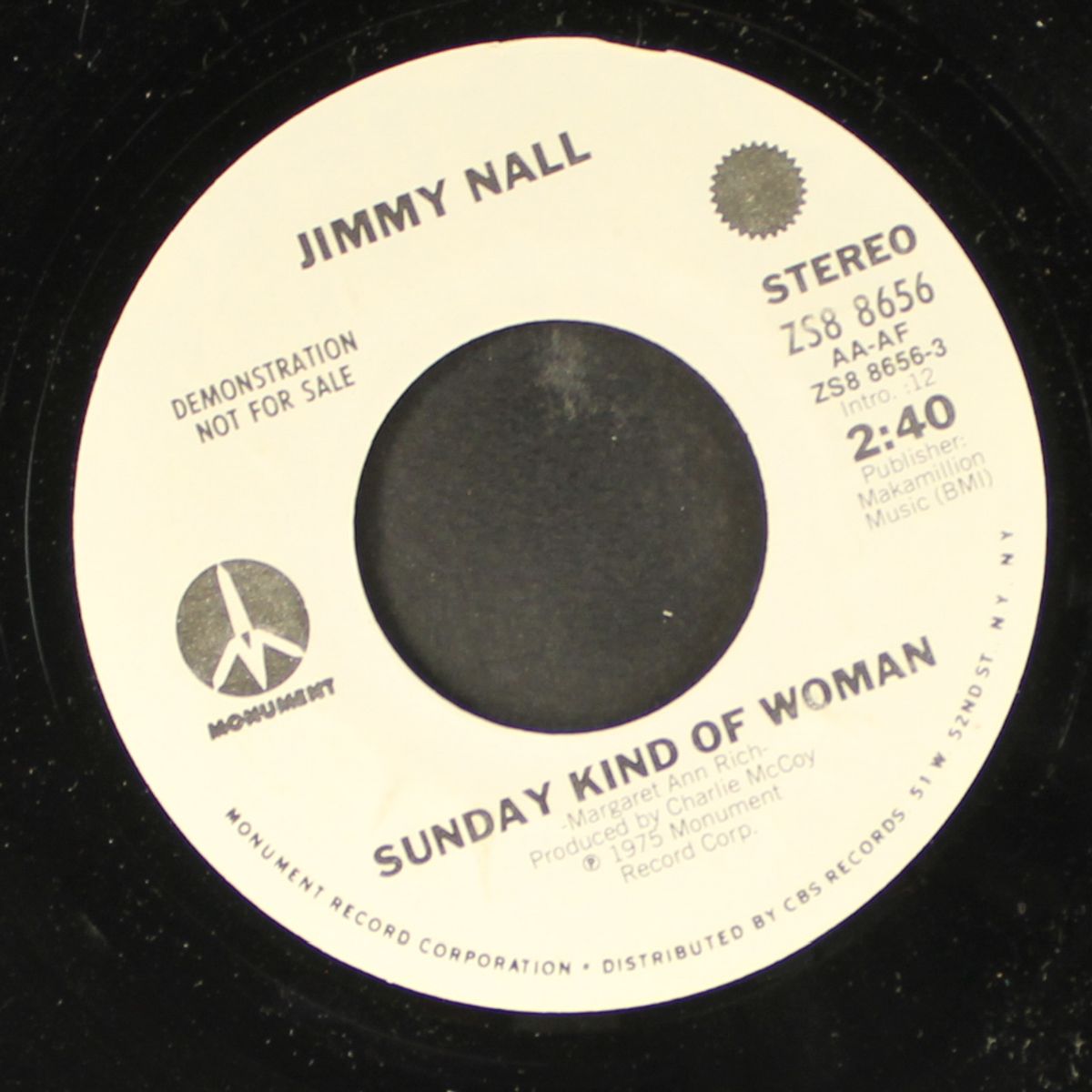 sunday kind of woman / same by JIMMY NALL