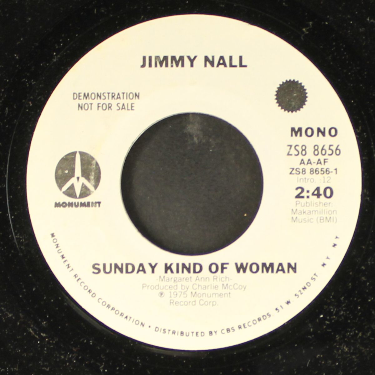 sunday kind of woman / same by JIMMY NALL