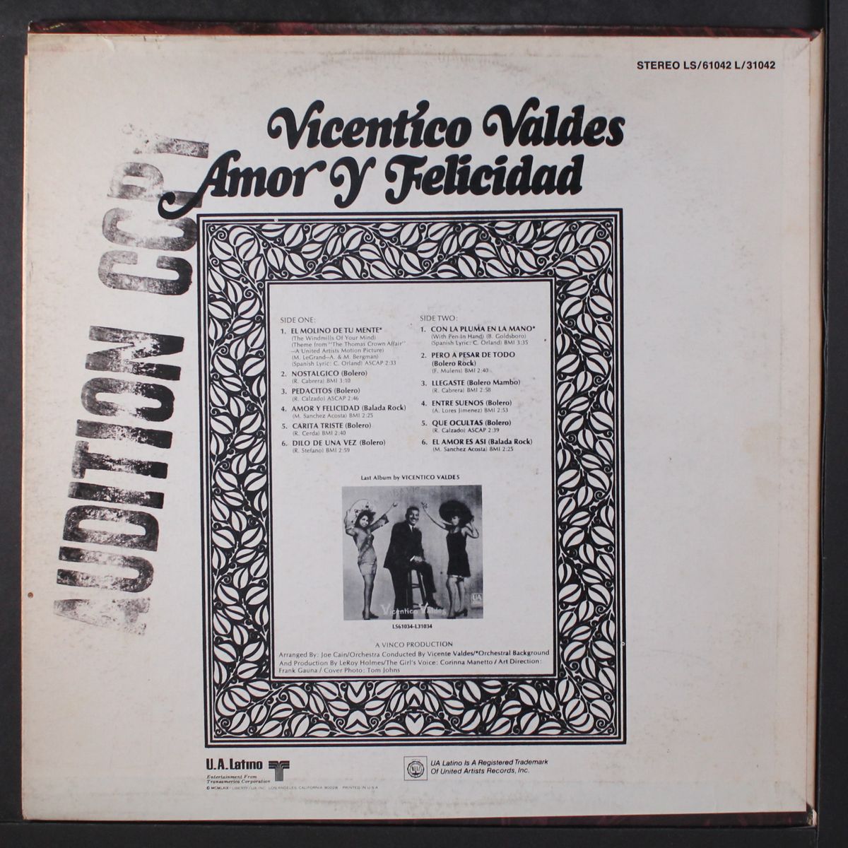 amor y felicidad by VICENTICO VALDES