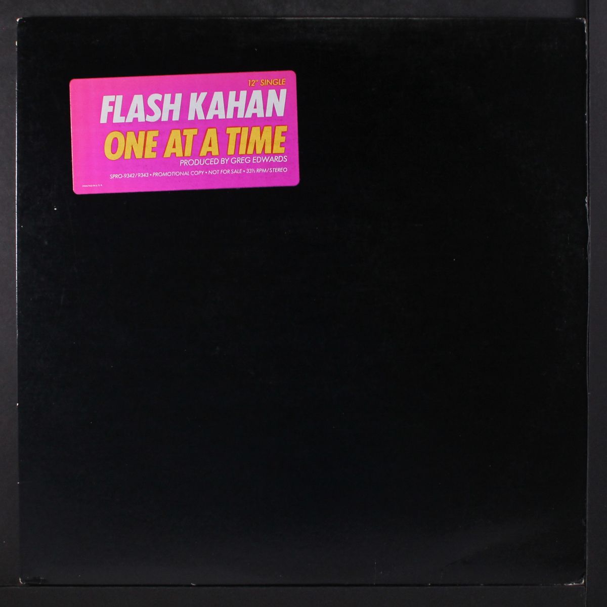 one at a time by FLASH KAHAN