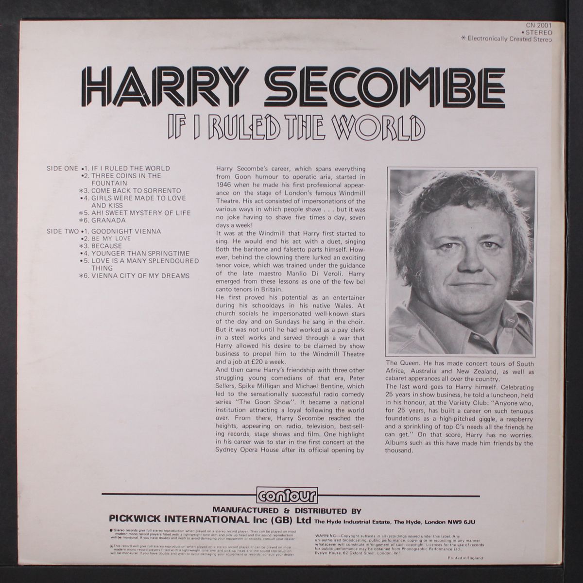 if i ruled the world by HARRY SECOMBE