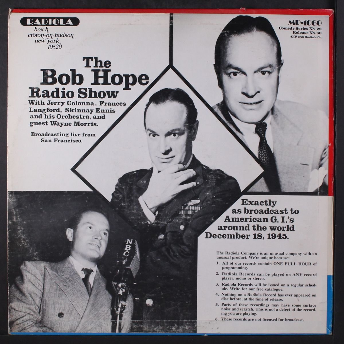 bob hope radio show by BOB HOPE