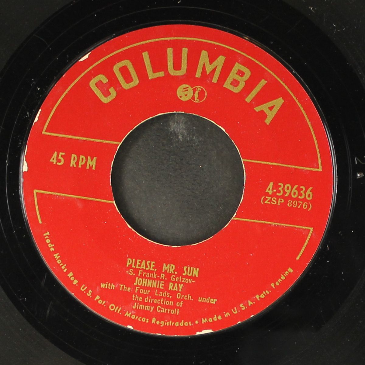 please, mr. sun by JOHNNIE RAY