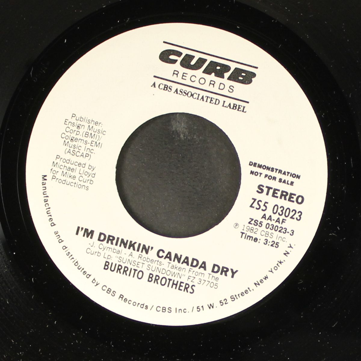 i'm drinkin' canada dry / how'd we ever get this way by BURRITO BROTHERS