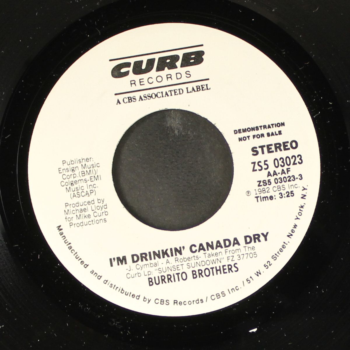 i'm drinkin' canada dry / how'd we ever get this way by BURRITO BROTHERS