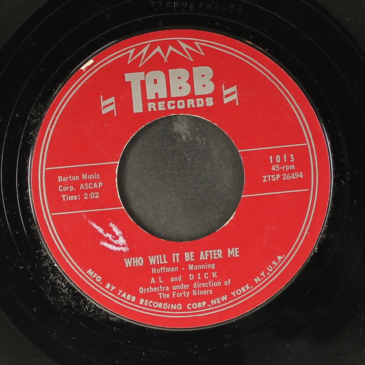 you're cheatin' yourself / who will it be after me by AL & DICK
