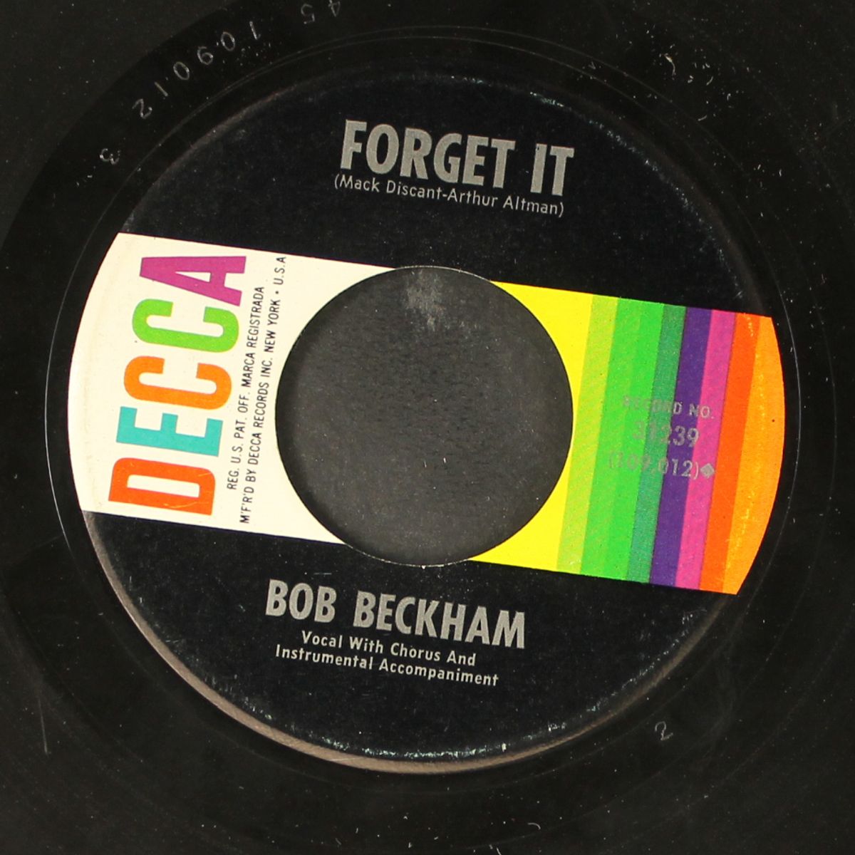 like a fool / forget it by BOB BECKHAM