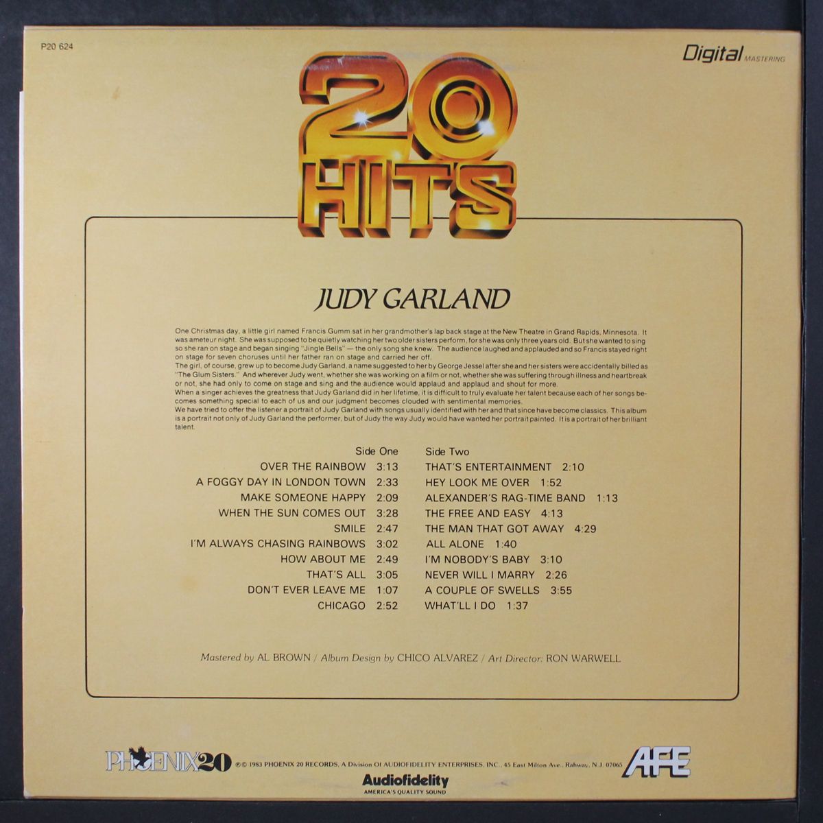 20 hits by JUDY GARLAND