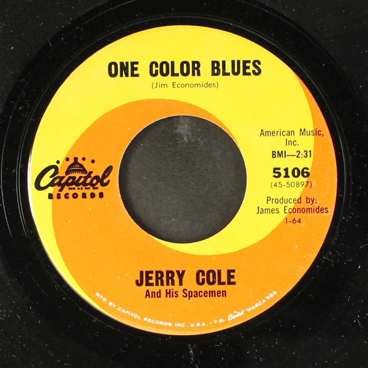 one color blues / pokey by JERRY COLE & SPACEMEN