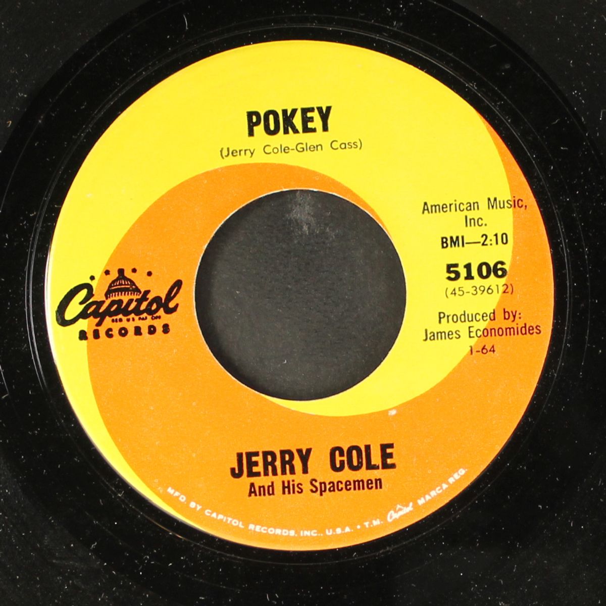 one color blues / pokey by JERRY COLE & SPACEMEN