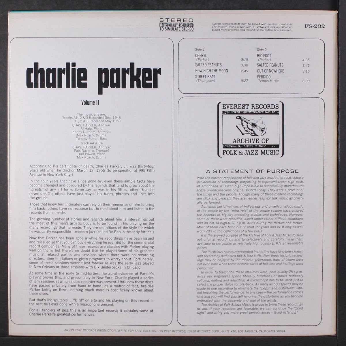 charlie parker, vol. 2 by CHARLIE PARKER