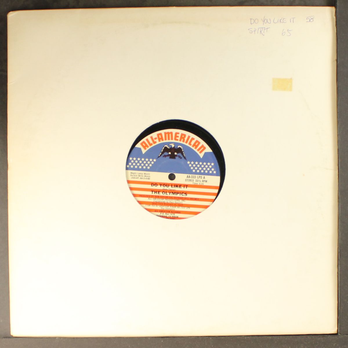 spirit / do you like it by OLYMPICS
