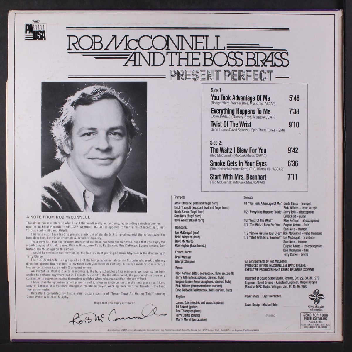 present perfect by ROB MCCONNELL & THE BOSS BRASS