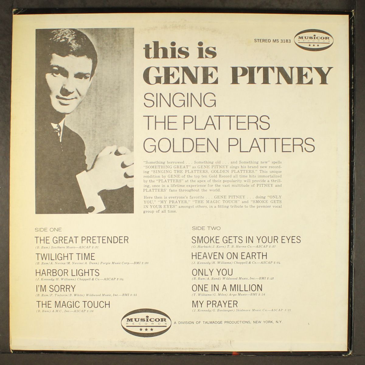 this is gene pitney by GENE PITNEY