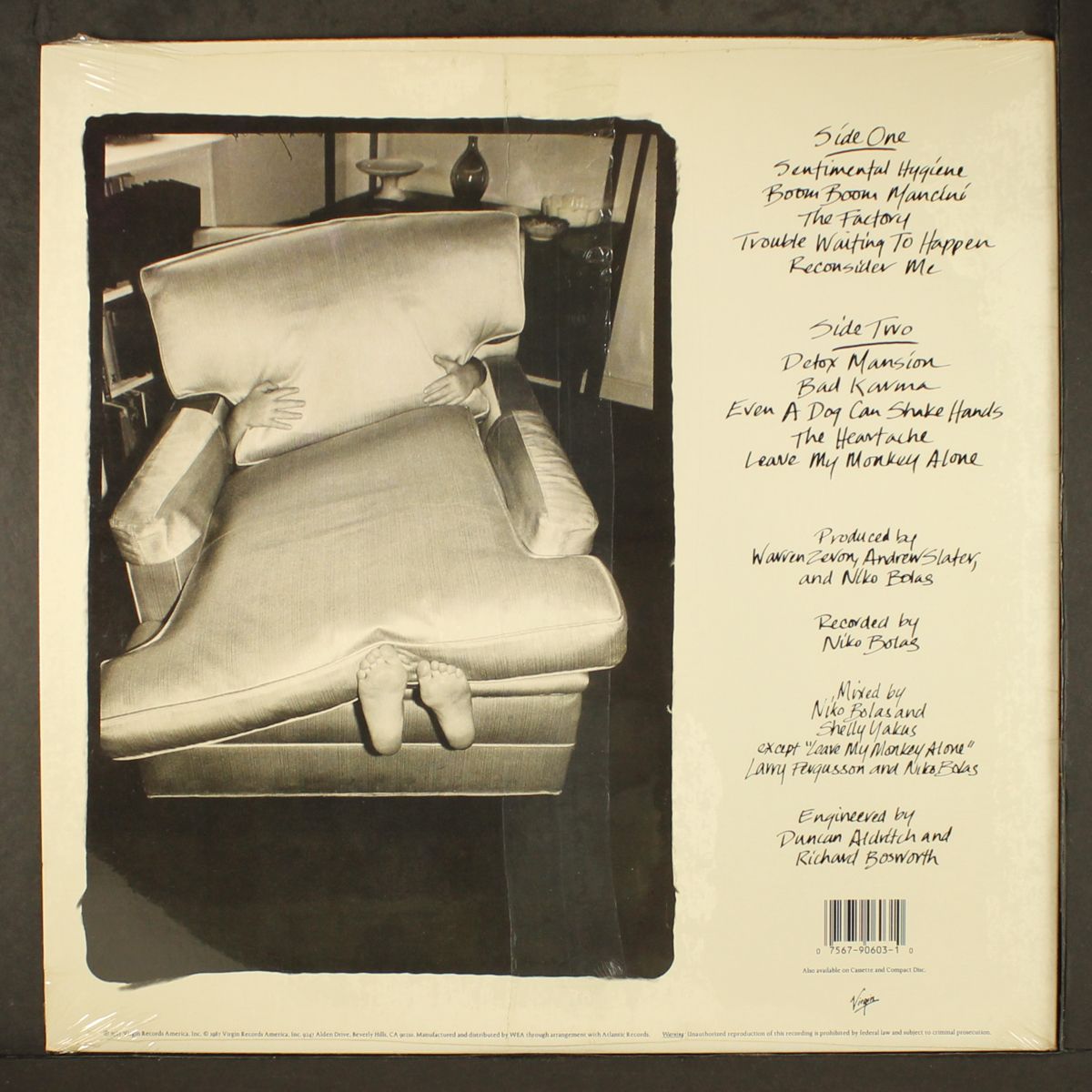 sentimental hygiene by WARREN ZEVON