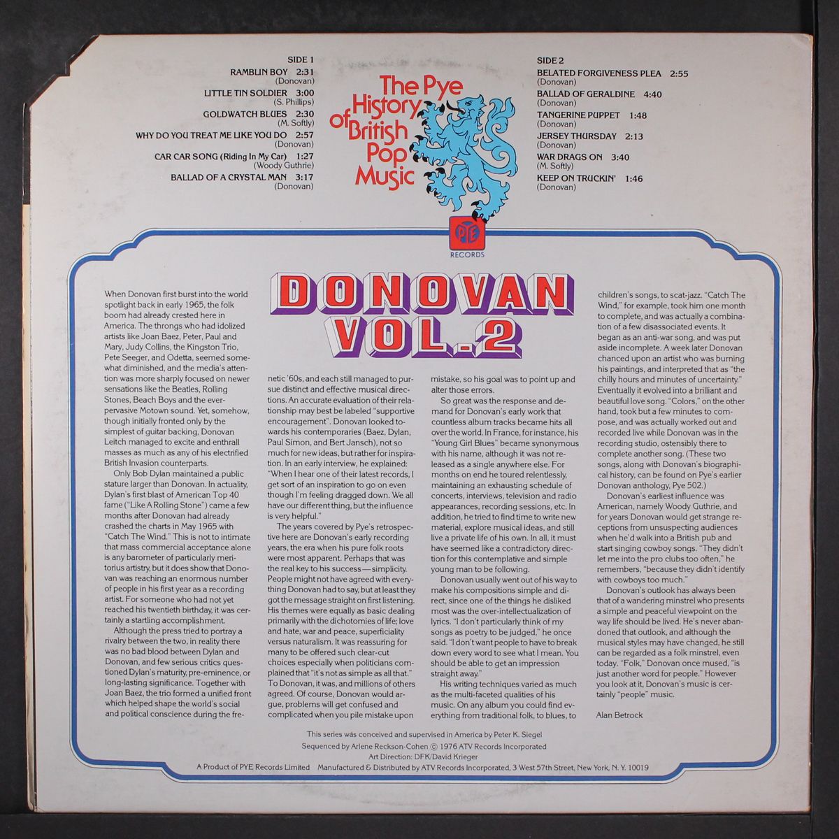 vol. 2 - the history of british pop music by DONOVAN