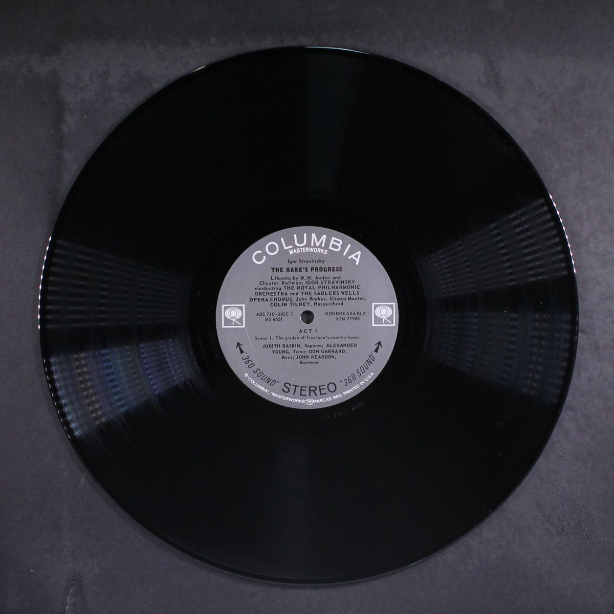 the rake's progress by STRAVINSKY