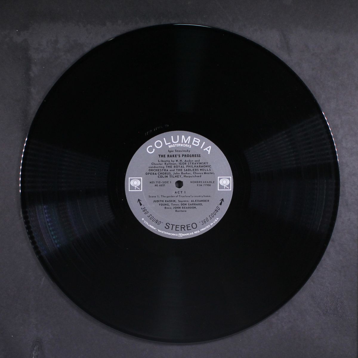 the rake's progress by STRAVINSKY