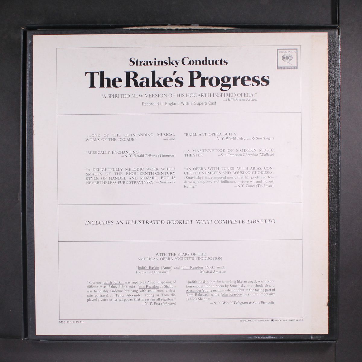 the rake's progress by STRAVINSKY
