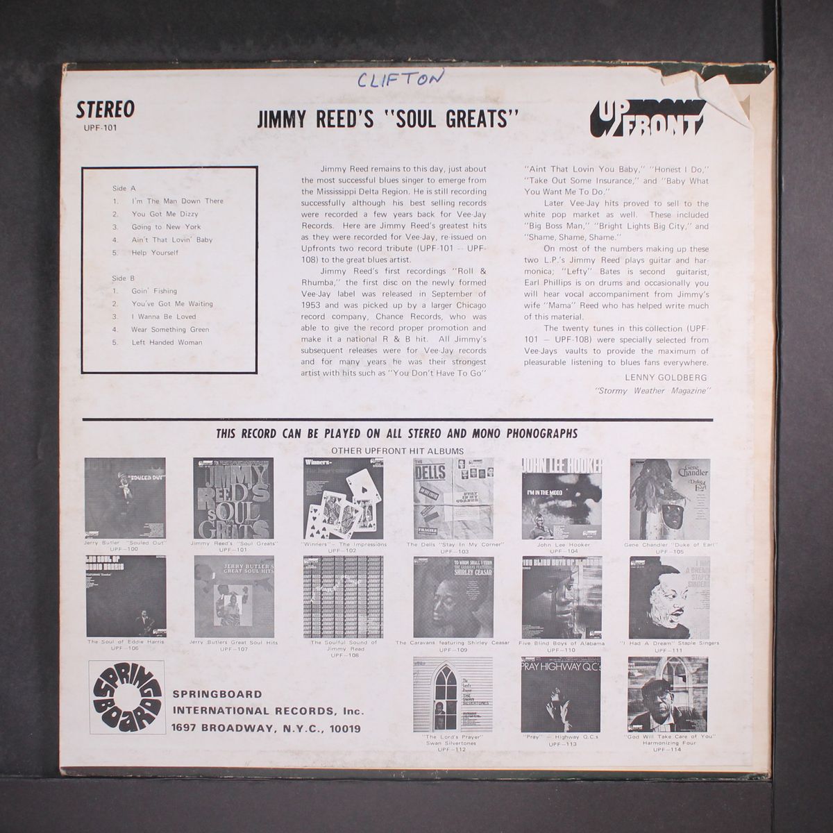 soul greats by JIMMY REED
